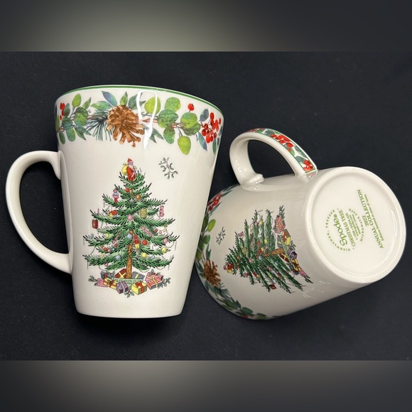 2 Spode 2022 Christmas Tree Annual Collection Mugs New w/o box - Picture 6 of 7